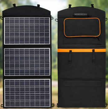 Солнечная Панель складная, портативная, на 3 секции с USB 45W (sp9112)