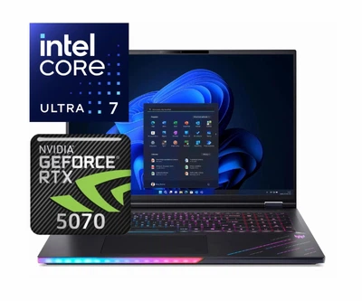 Ноутбук (2026) Acer Predator Helios 18 Ultra 7-255HX / 24GB / 1TB+1TB / Win11x Licensed / RTX5070 / 18" 240Hz