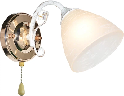 Настенное бра IS MH32106-1 GOLDEN CR+WH+GOLDEN PATINA, золотой + белый + золотая патина