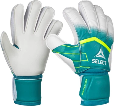 Рукавички воротарські Select Goalkeeper Gloves 04 Protection v26 зелений, білий Дитячі 7 (17 см)
