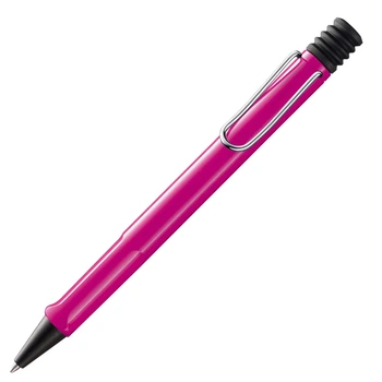 Ручка кулькова LAMY Safari рожева стрижень M16 синій (4014519654308)