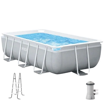 Басейн каркасний INTEX 26784 Prism Frame Pool, фільтр-насос у комплекті, 300 x 175 x 80 см