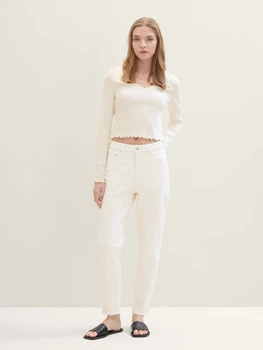 Джинси Mom-fit jeans 1040752ХХ22569 Tom Tailor 26 Білий 1040752ХХ22569 26
