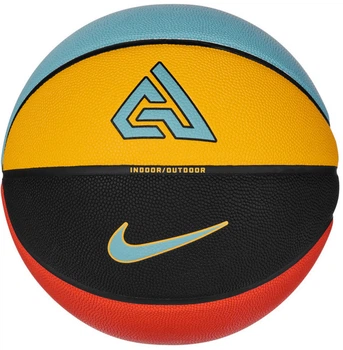 М'яч баскетбольний ALL COURT 2.0 8P G ANTETOKOUNMPO DEFLATED чорний, жовтий, блакитний, червони 454568561 7