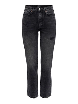 Джинси ONLFINE LIFE HI RISE STRA ANK DNM 15235848-Black ONLY 15235848-BLACK 28/32