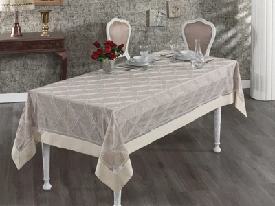 Скатерть Tivolyo Home Assos 160*260 бежева
