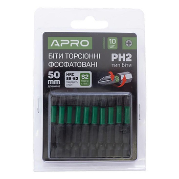 Біта APRO ударна торсіонна РН2 х 50мм (APRO) (упаковка 10шт)