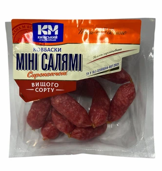 Ковбаски Міні Салямі сирокопчені КМ 100 г