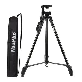 Профессиональный штатив для телефона и камеры NeePho NP-8810 (150 см) / Трипод напольный с 3D-головкой и чехлом Черный