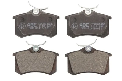 Колодки гальмові ABE C2W001ABE Citroen C4, DS3; Volkswagen Polo, Passat, CC, Scirocco, Golf; Audi A3, A4; Peugeot 308; Renault Twingo, Clio; Seat Ibiza, Leon; Skoda Octavia 5K0698451E, 1027640, 1205557