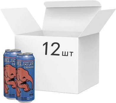 Упаковка пива Delirium Tremens Светлое фильтрованное 8.5% 0.5 л х 12 шт (5412186002900)