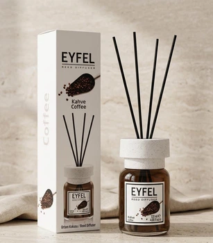 Аромадиффузор Eyfel Perfume Reed Diffuser Кофе, 120 мл