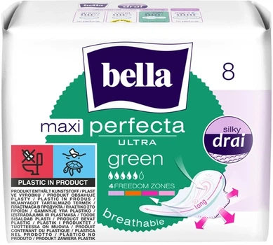 Гигиенические прокладки Bella Perfecta Ultra Maxi Green 8 шт (5900516305499)