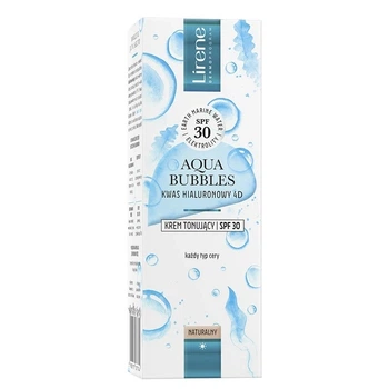 Глубоко увлажняющий гидрокрем Lirene Aqua Bubbles тонирующий SPF 30 30 мл (5900717077744)
