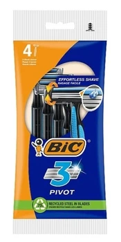 Станки для бритья Bic PIVOT 3 с 3 ультратонкими лезвиями 4 шт (3086124143899)