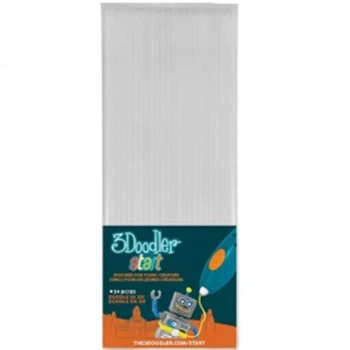 Cтержни для 3D-ручки 3Doodler Start белые, 24 шт (3DS-ECO01-WHITE-24)