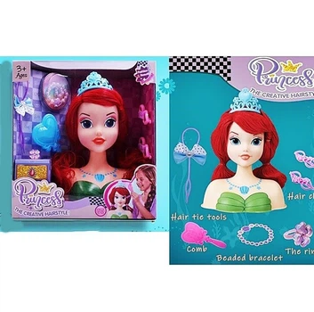 Лялька-голова Princess Русалонька для зачісок (2801-1)
