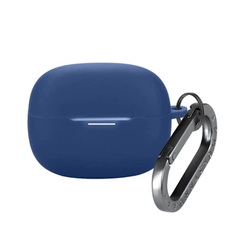 Силиконовый чехол для наушников Xiaomi Redmi Buds 8 Pro, Hang Case, синий, ультратонкий защитный кейс толщиной 2 мм, защита от царапин, пыли и ударов, компактный, с карабином для крепления, ArmorStandart (ARM91109)