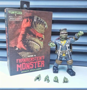 Коллекционная фигурка TMNT Raphael as Frankenstein's Monster / Рафаэль как Монстр Франкенштейна 18 см - Teenage Mutant Ninja Turtles x Universal Monsters, коллекционная экшн-фигура