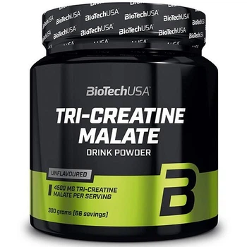 Креатин BioTechUSA Tri-Creatine Malate Unflavored 300 г без смаку (Угорщина) три-креатин малат