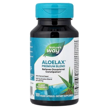 Алоелакс з насінням фенхелю Nature's Way (Aloelax with fennel seed) 340 мг 100 капсул NWY00900