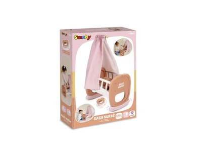 Колыбель для куклы с балдахином Бэби Ньорс, Smoby (терракотовая пудра), 7600220391