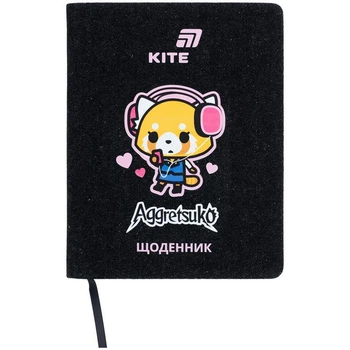 Щоденник шкільний Kite Aggretsuko тверда обкладинка (AR26-264)