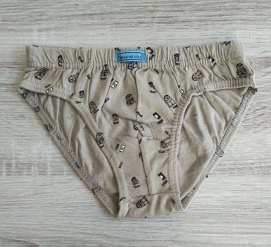Трусы для мальчика хлопок Natural Club Чудик серый 128