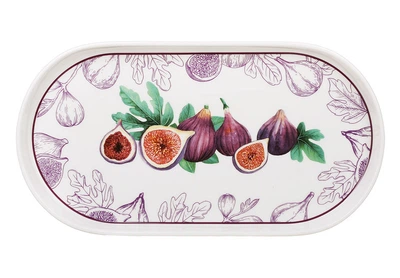 Блюдо фарфоровое овальное BonaDi Fig Velvet 30 х 16 х 2.3 см (K327)