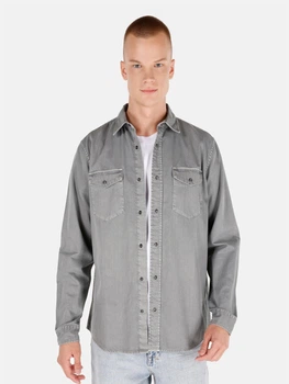 Рубашка хлопковая мужская Colin's CL1071462GRA M Gray (8684112449852)