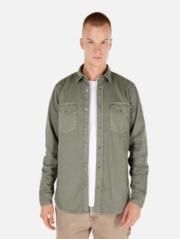 Сорочка бавовняна чоловіча Colin's CL1071462KHA S Khaki (8684112449951)