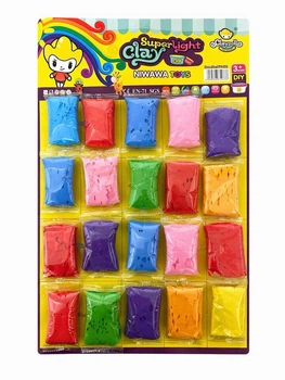 Воздушный пластилин Claydoll 20 штук по 11 грамм 2г+ (55074)