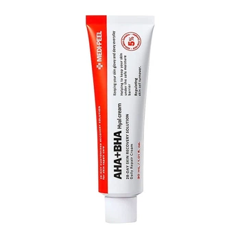 Восстанавливающий крем для лица с комплексом кислот Medi-Peel AHA BHA 28 Days Hyal Cream 30 ml