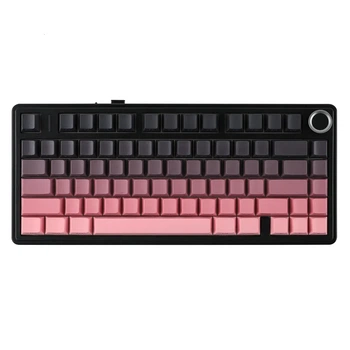 Беспроводная механическая клавиатура AULA F75 Black Pink Gradient, Reaper Switch, размер 75%, RGB подсветки (2.4G/Bluetooth/USB)