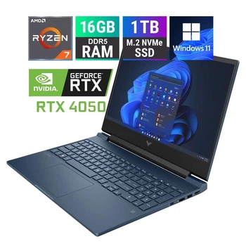 Ігровий ноутбук 15.6" HP Victus 15-fb3027nw - Ryzen 7 7445HS/ 16GB / 1TB / 144Hz FullHD / RTX 4050 6GB