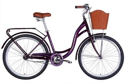 Велосипед городской ST 26" Dorozhnik Aquamarine BH 2026, рама 17" темно-фиолетовый (OPS-D-26-352)