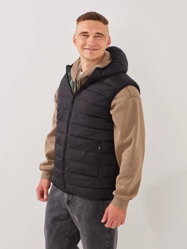 Жилет однотонный мужской GENUA G01201-0006 3XL Черно-зеленый shop (2000999396625)