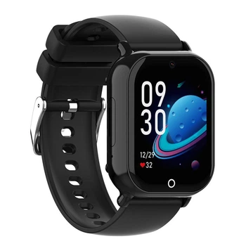 Дитячий 4G смарт годинник-телефон Lemfo M05 з GPS відстеженням, відеодзвінками, камерою та функцією прослуховування Чорний