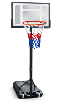 Kosz do koszykówki Neo-Sport NS-280 Regulowana wysokość 150 - 210 cm Mobilny stojak (5903890632373)
