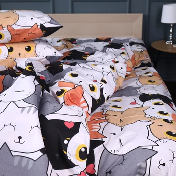 Простирадло MirSon Ranforce Elite 17-0769 Funny Cat 150 х 220 см (2200011041919)