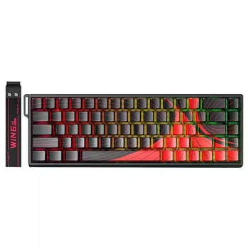 Магнитная клавиатура AULA WIN68 MAX 8000Hz Black Red