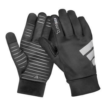 Перчатки для тренировок Adidas Outdoor, L (обхват 21.5-23 см), дышащие, Черные, экокожа, для фитнеса и спорта (ADGB-15073)