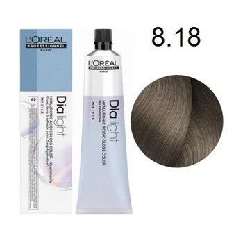 Краска L'Oreal Professionnel Dia Light (Ash Series) - 8.18 Светлый блондин пепельный мокка (шоколадний)-60мл.