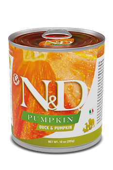 Вологий беззерновий корм Farmina (Фарміна) Dog N&D Pumpkin Grain Free Duck Adult All Breed для дорослих собак всіх порід з м’ясом качки та гарбузом 285 г (арт 160593)