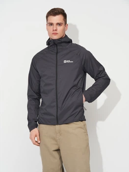 Спортивная ветровка мужская Jack Wolfskin Prelight Octa Jkt M A63770-6000 XL Черная (4064886447812)