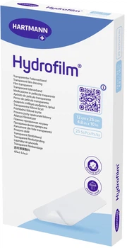 Повязка пленочная прозрачная Hartmann Hydrofilm 12 см х 25 см 25 шт (970009)