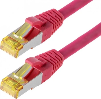 Patchcord Helos S/FTP Cat 6a 20 m Magenta (4005938181391)
