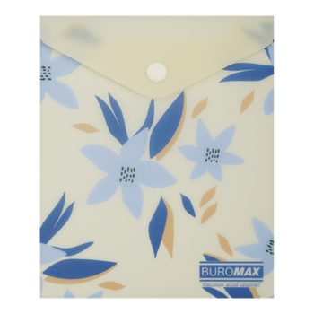 Папка на кнопці А6 BM.3922-53 ARABESKI MYOSOTIS матовий непрозорий.пластик, маренго (1/480)