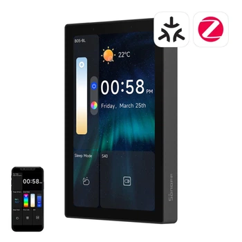 Панель керування WiFi/Bluetooth/ZigBee Matter SONOFF NSPanel Pro 120 Black (NSPanel120PB)