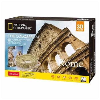 Пазл Cubic Fun Трехмерная головоломка-конструктор National Geographic Колизей (DS0976h)